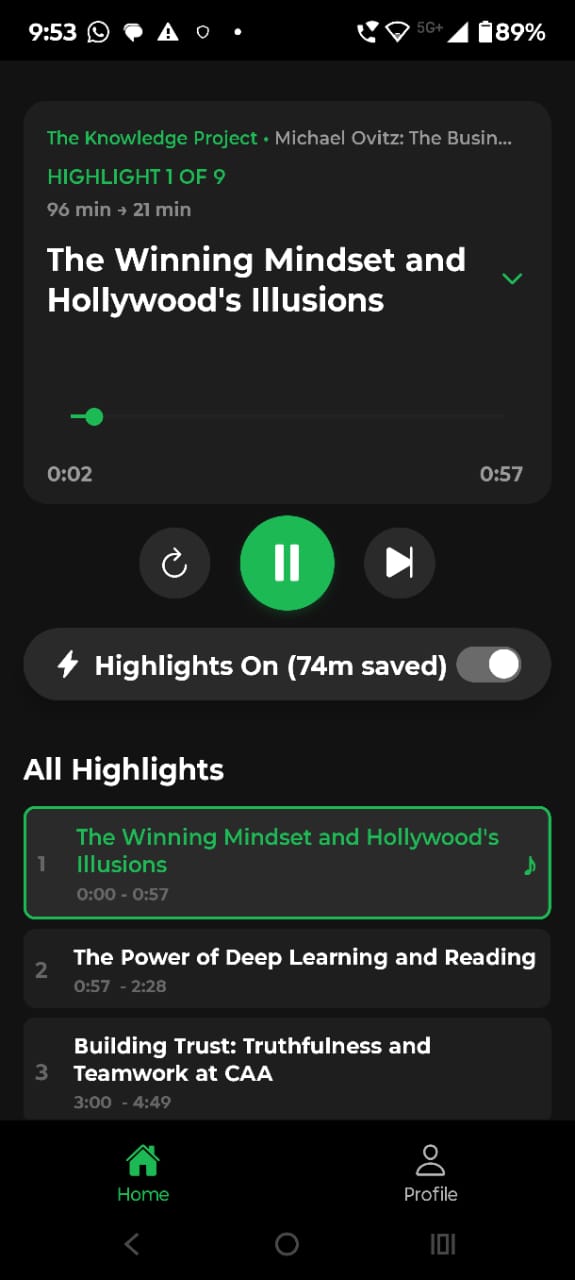 podessence highlights player